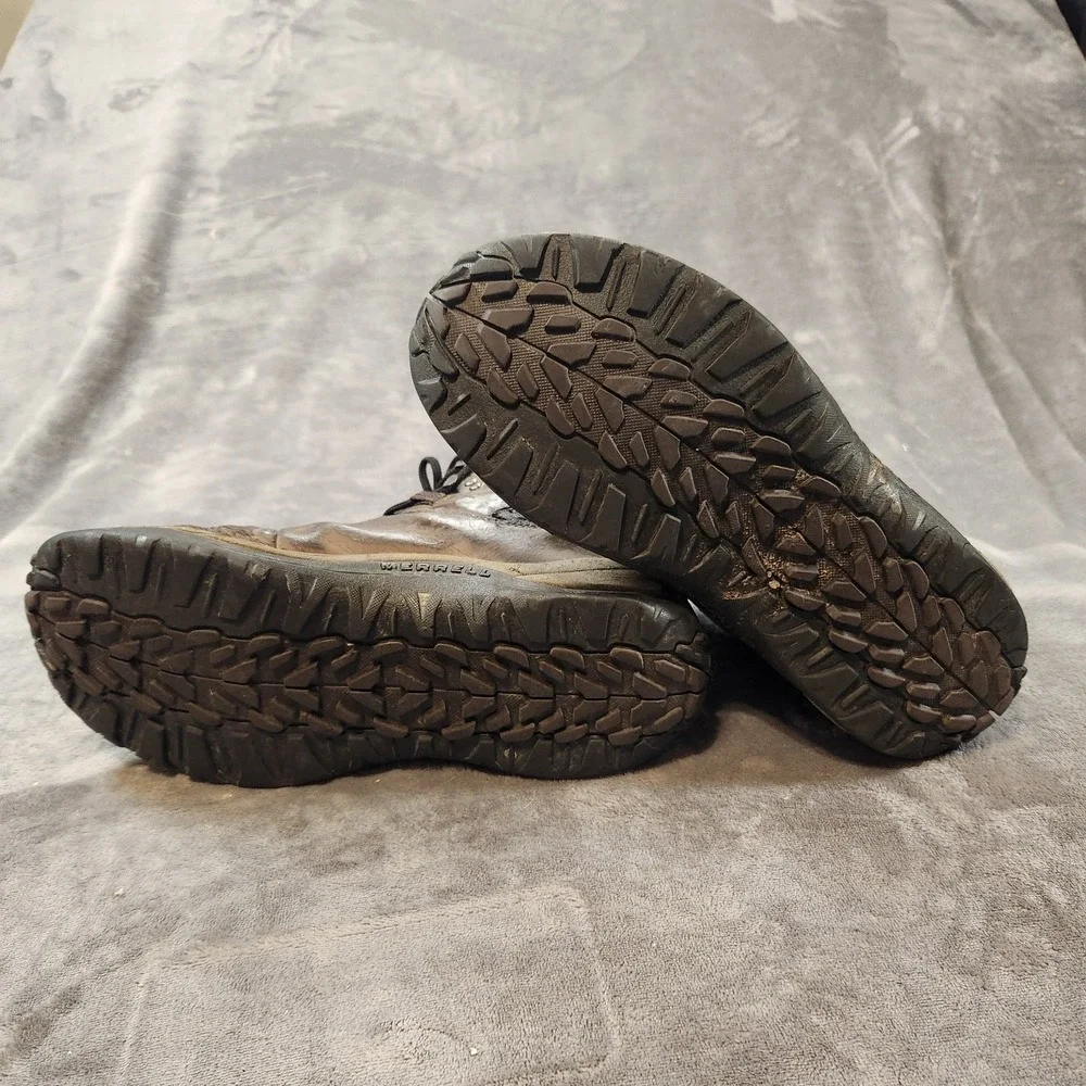 Merrell Boots Mens 10.5 Brown Reflex II Mid Leather Waterproof‎ Hiking Gorpcore